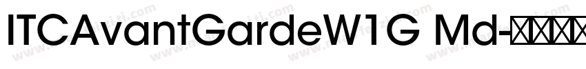 ITCAvantGardeW1G Md字体转换